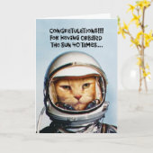 Carte Sarcastique 40e anniversaire (Fleur jaune)