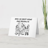 Carte Sarcastique Récupération Avertissement Drôle Se Bi (Devant)