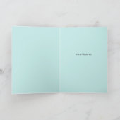 Carte sarcelle et bleue Plus de force (Intérieur)