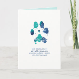 Carte sarcelle et bleue Plus de force