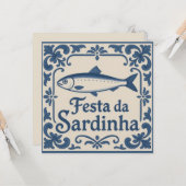 Carte Sardine portugaise - (Devant/Arrière en situation)