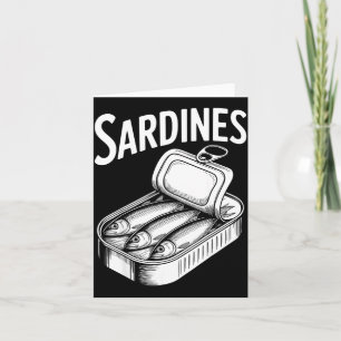 Carte Sardines poisson en conserve amateur de nourriture
