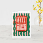 Carte Sardines Poisson Été Graphique Rétro Été Pour Homm (Fleur jaune)