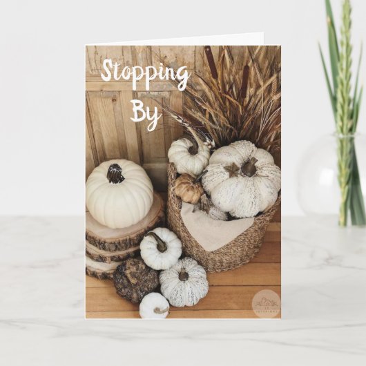 CARTE S'ARRÊTER AVEC **VOEUX DE REMERCIEMENT** (Devant)