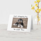 CARTE S'ARRÊTER POUR SOUHAITER À "VOUS" UNE JOLIE NOËL (Fleur jaune)