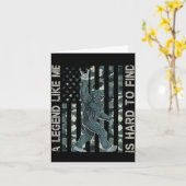 Carte Sasquatch Bigfoot Une légende comme moi est diffic (Fleur jaune)