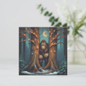 Carte Sasquatch qui se cache (Debout devant)