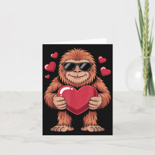 Carte Sasquatch Saint-Valentin - Célibataires du cœur de