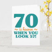 Carte Sassy 70e anniversaire (Fleur jaune)