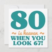 Carte Sassy 80e anniversaire (Devant)