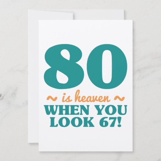 Carte Sassy 80e anniversaire (Devant)