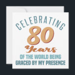 Carte Sassy 80th Birthday Attitude<br><div class="desc">Une drôle d'idée cadeau d'anniversaire pour les femmes qui fêtent un âge marquant et ont de la grâce au monde avec leur présence.</div>