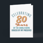 Carte Sassy 80th Birthday Attitude<br><div class="desc">Une drôle d'idée cadeau d'anniversaire pour les femmes qui fêtent un âge marquant et ont de la grâce au monde avec leur présence.</div>