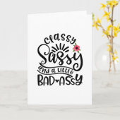 Carte Sassy Classique Et Un Peu Mauvais Assy Sassy Sud (Fleur jaune)
