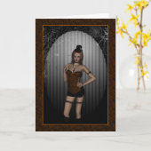 Carte Sassy Halloween (Fleur jaune)