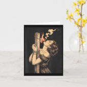 Carte Satan Devil Hell sorcière avec Flames Cigarette Oc (Fleur jaune)