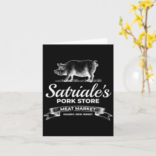 Carte Satriale’s Rk Store Kearny New Jersey (Fleur jaune)