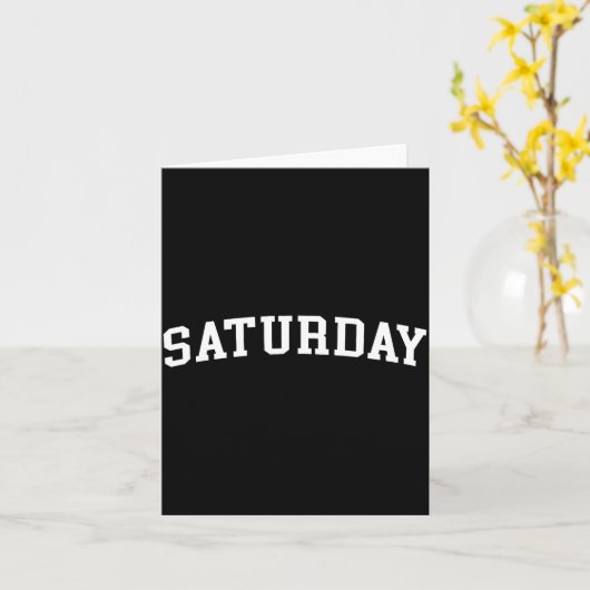 Carte Saturday  (Fleur jaune)