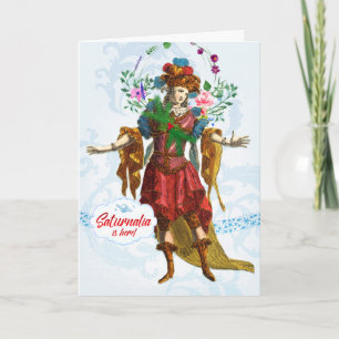 Carte Saturnalia Reveler Greeting Card