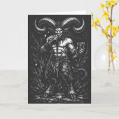 Carte Satyre d'hiver cornu — par BurnsInHell (Fleur jaune)