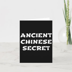 Carte Sauce drôle d'Halloween Secret Chinois Ancien