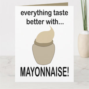 Carte Sauce Mayonnaise Nourriture Drôle Mayonnaise
