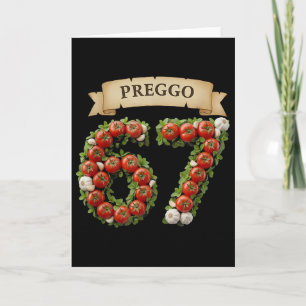 Carte Sauce Preggo Mème Drôle 67 Costume Gen Alpha Argot