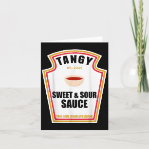 Carte Sauce Sucrée et Acide Acidulée Amateur de Nourritu