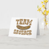 Carte Saucisse d'équipe (Fleur jaune)