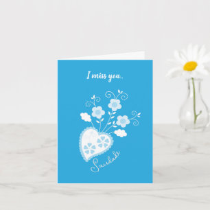 Carte Saudade veut dire que tu me manques coeur portugai