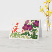 Carte Sauge écarlate, Melastoma par Tanigami Konan (Fleur jaune)