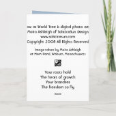 Carte Saule comme arbre du monde (Dos)