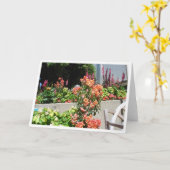 Carte Saumon en fleur (Fleur jaune)