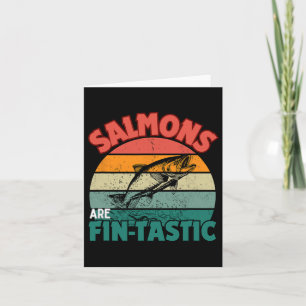 Carte Saumon Pêche Chemise Pêcheur Pêcheur Saumon de pêc