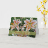 Carte saumonée d'étoile pour toute occasion (Fleur jaune)