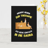 Carte Sauna Autres Aller À Thérapie Saunas (Fleur jaune)