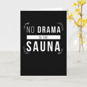 Carte Sauna Pas De Drame Dans Le Sauna Wellness (Fleur jaune)