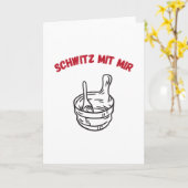 Carte Saunas de sueur avec moi Saunas (Fleur jaune)