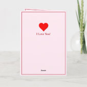 Carte Saupoudrer sur le gâteau avec poème d'amour Valent (Dos)