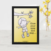 Carte Saut de la foi (Fleur jaune)