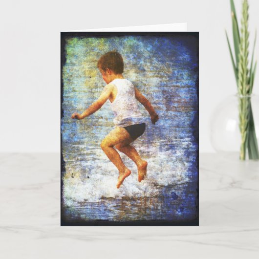 Carte Sauter dans les vagues (Devant)