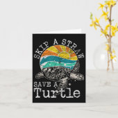 Carte Sauter Une Paille Sauver Une Tortue (Fleur jaune)