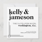 Carte Sauver la date - "At Last" (Dos)