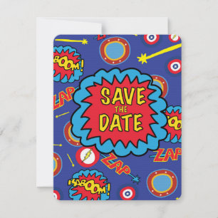 Carte Sauver la Date Héros de Bande Dessinée