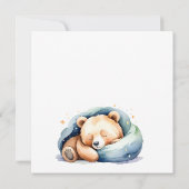 Carte Sauver la date Teddy Bear Baby Shower (Dos)