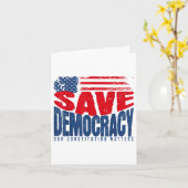 Carte Sauver la démocratie Notre Constitution S (Fleur jaune)