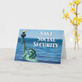 Carte Sauver la sécurité sociale (Fleur jaune)