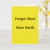 Carte Sauver la Terre (Fleur jaune)