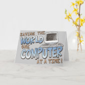 Carte Sauver le monde (Fleur jaune)