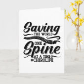 Carte Sauver Le Monde Chiropratique Chiropracteur Chirop (Fleur jaune)